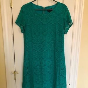 Beautiful turquoise eyelet dress!